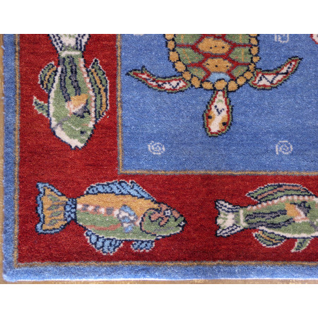 4.1 x 5.11 Sea Turtle Field & Fish Boarder