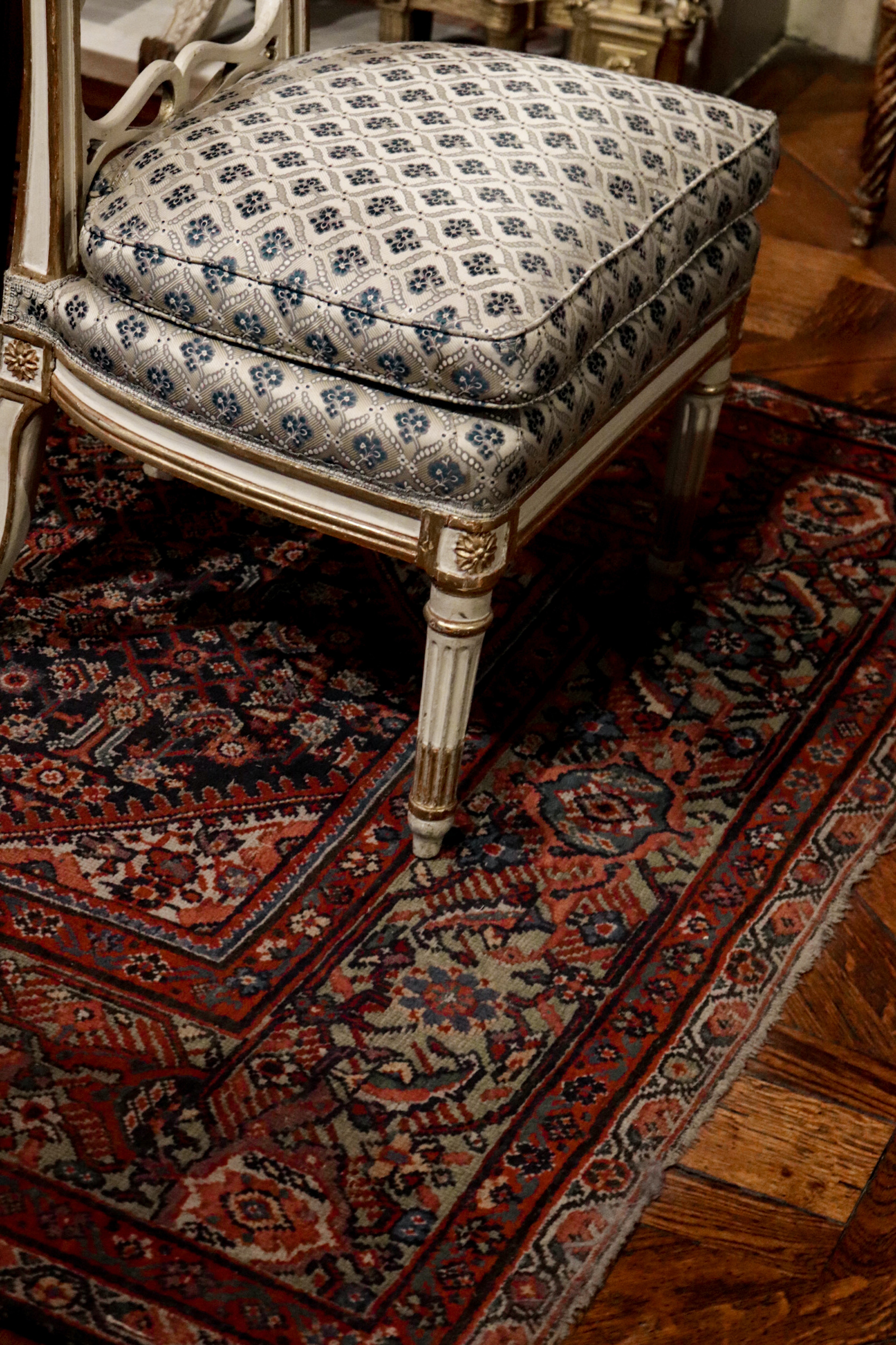 Chair on antique rug