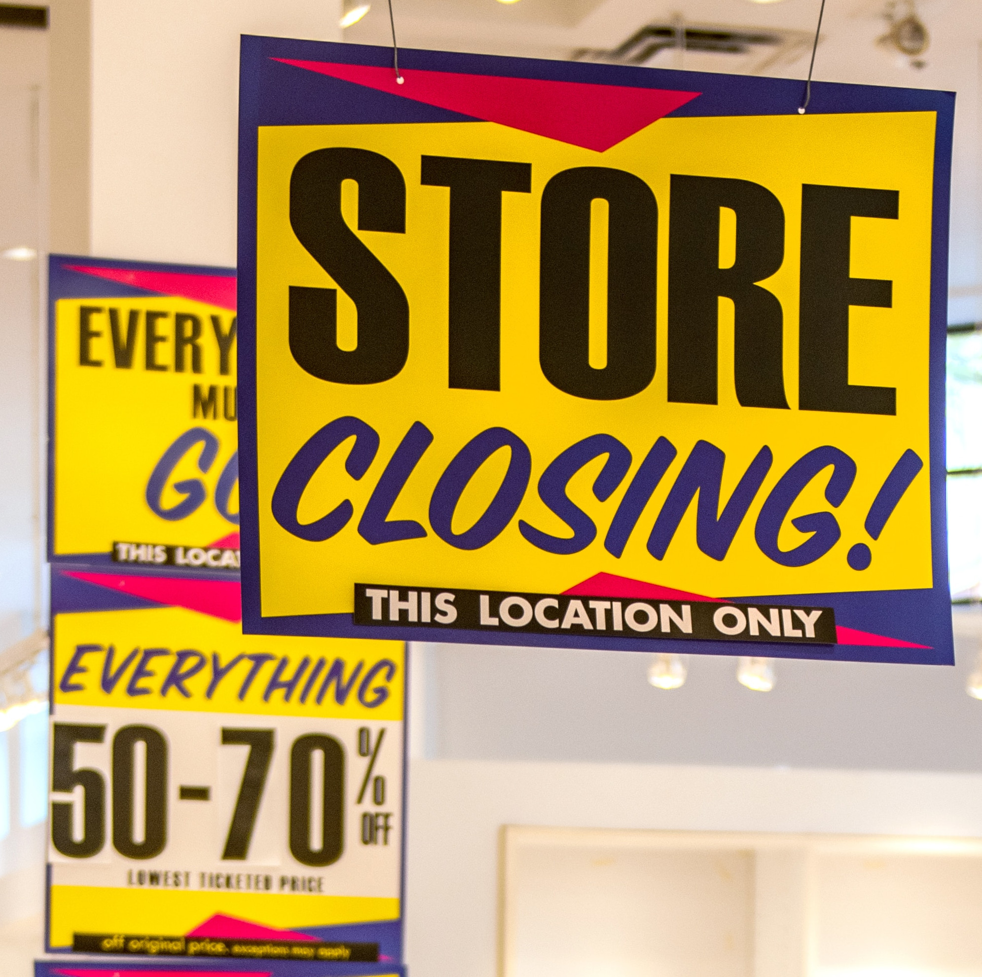 Store Closing Sale Posters